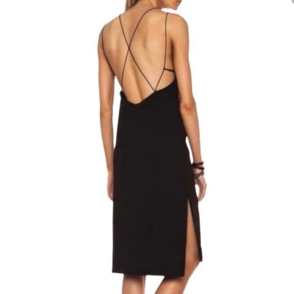 Black rag & bone Denton Strappy Black Dress - Picture 2 of 7